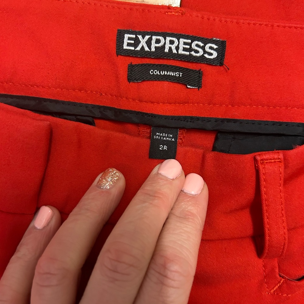 Express Columnist Pant/ Red/ Size 2 - image 8